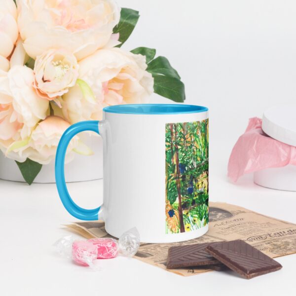 Un Chat dans Le Jardin mug with color inside - Image 7