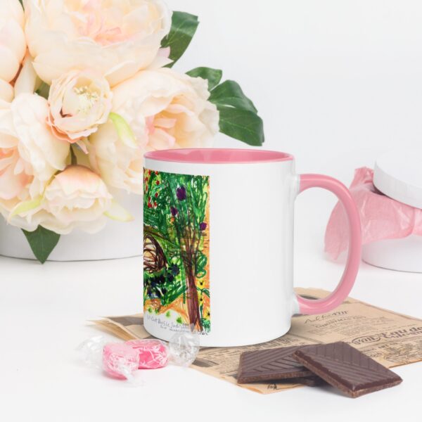 Un Chat dans Le Jardin mug with color inside - Image 8